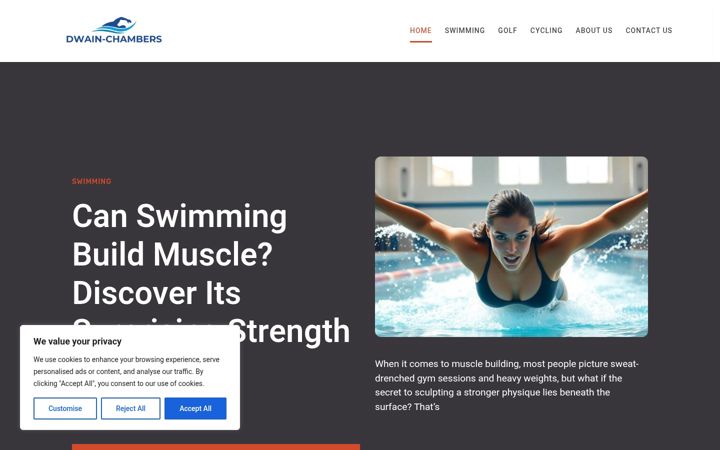 Screenshot of dwain-chambers.com