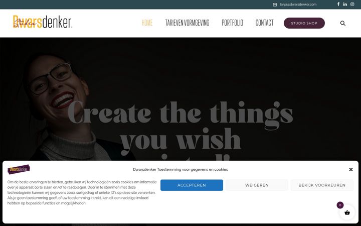 Screenshot of dwarsdenker.com