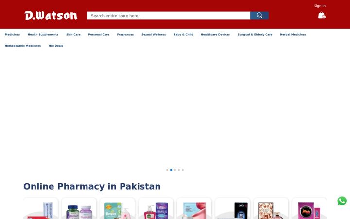 Screenshot of dwatson.pk