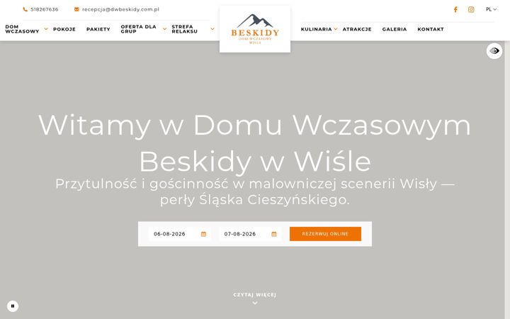 Captura de pantalla de dwbeskidy.com.pl