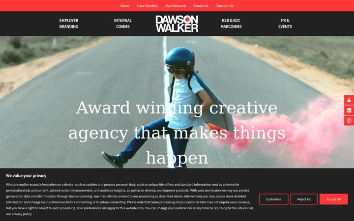 Screenshot of dwcmakethingshappen.com