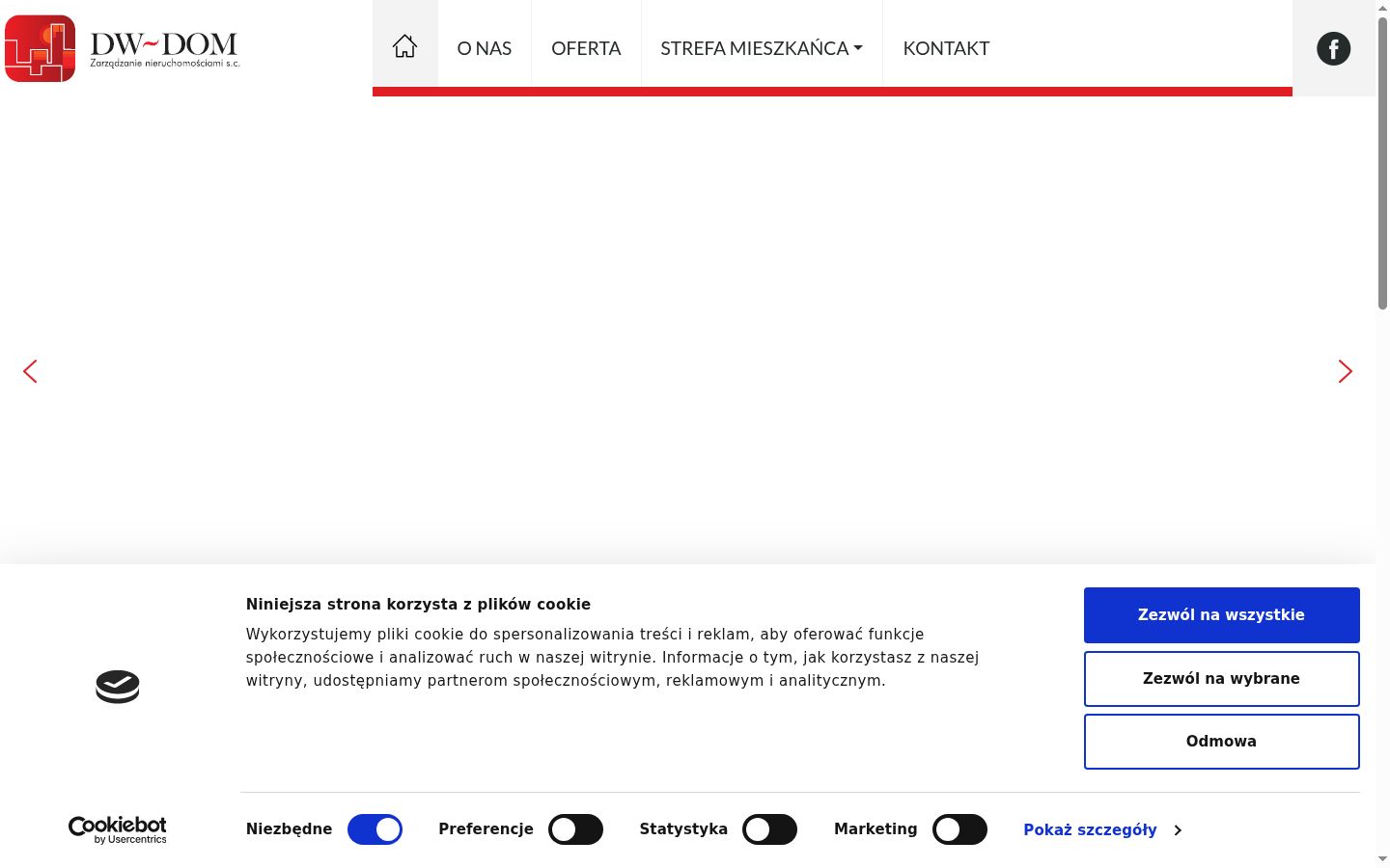 Captura de ecrã do banner de consentimento apresentado antes de qualquer interação