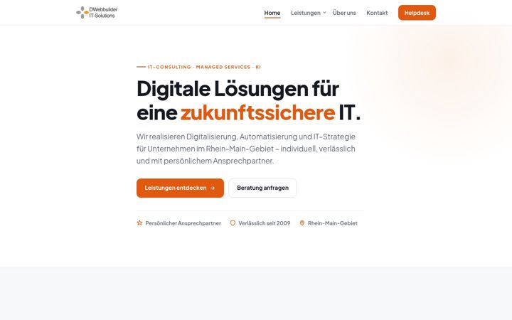 Screenshot of dwebbuilder.de