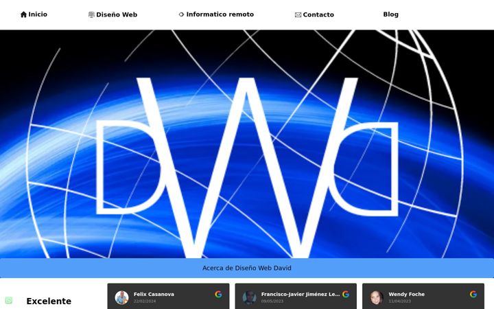 Snímek obrazovky dwebdavid.net