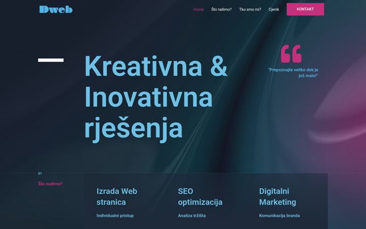 Ekraanipilt saidist dwebmarketing.eu