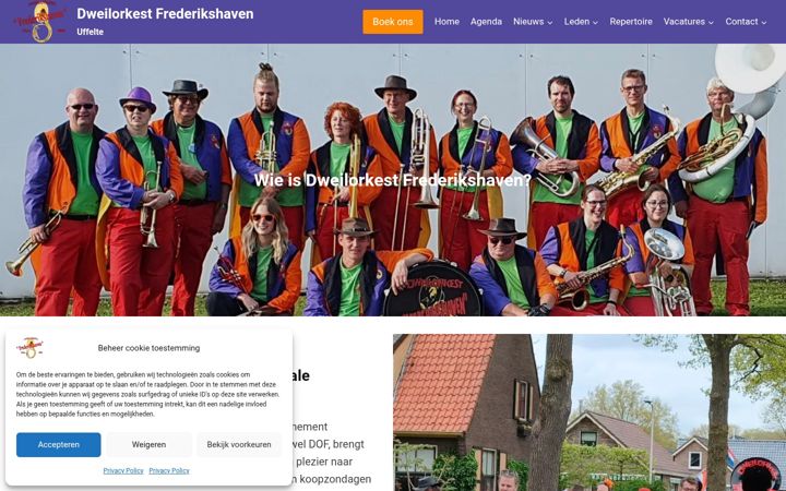 Screenshot di dweilorkest-frederikshaven.nl