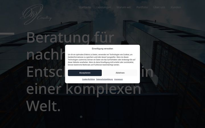 Posnetek zaslona dwf-consulting.at