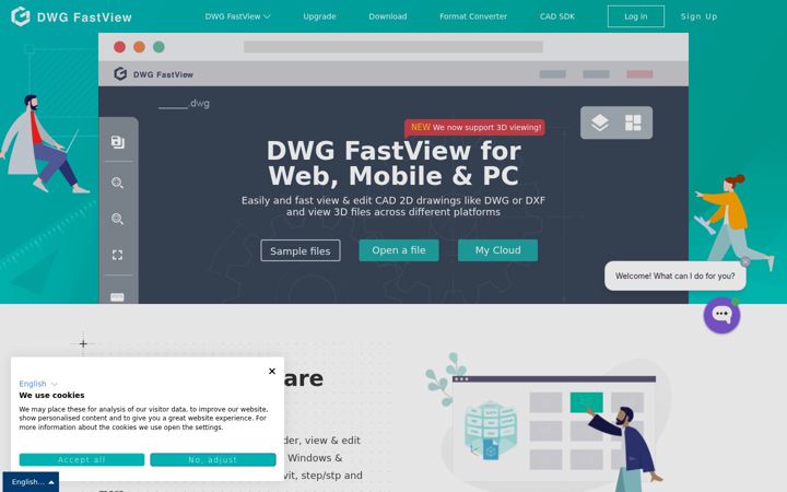 Screenshot of dwgfastview.com