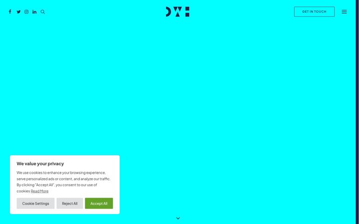 Screenshot of dwhcreative.com