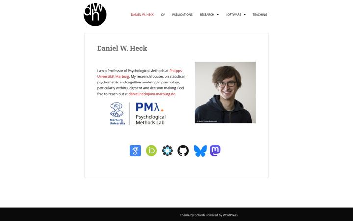 Captura de ecrã de dwheck.de