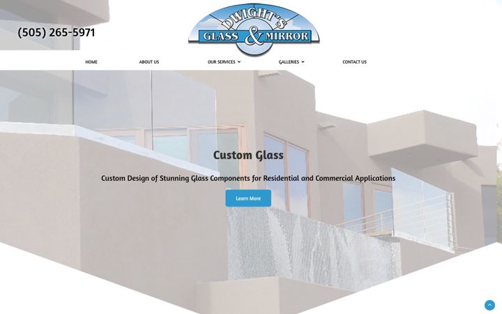 Screenshot of dwightsglass.com
