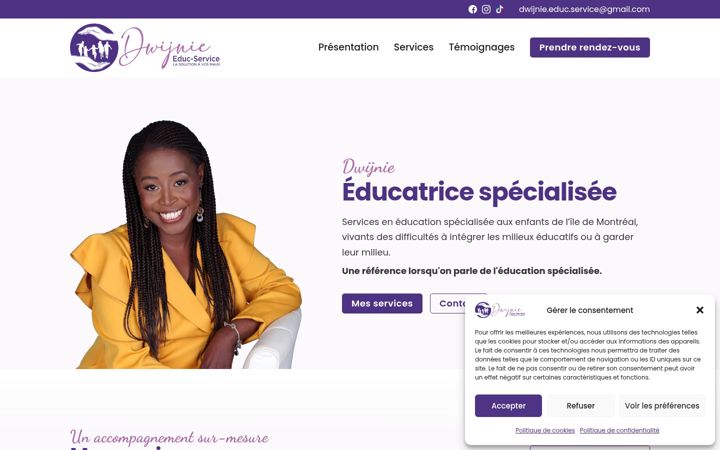 Capture d'écran de dwijnie-educ-service.ca