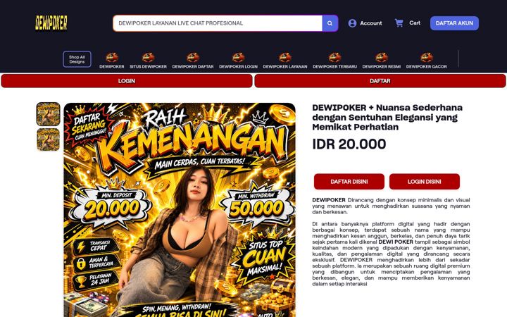 Screenshot of dwipoker.com