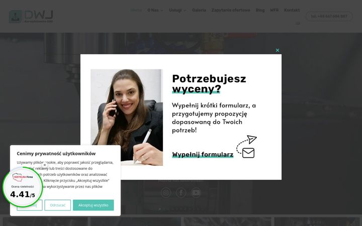 Captura de pantalla de dwj.com.pl