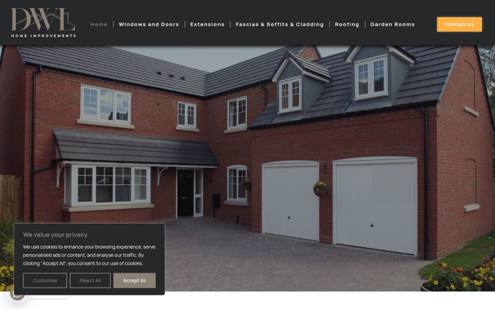 Ekraanipilt saidist dwlhomeimprovements.co.uk