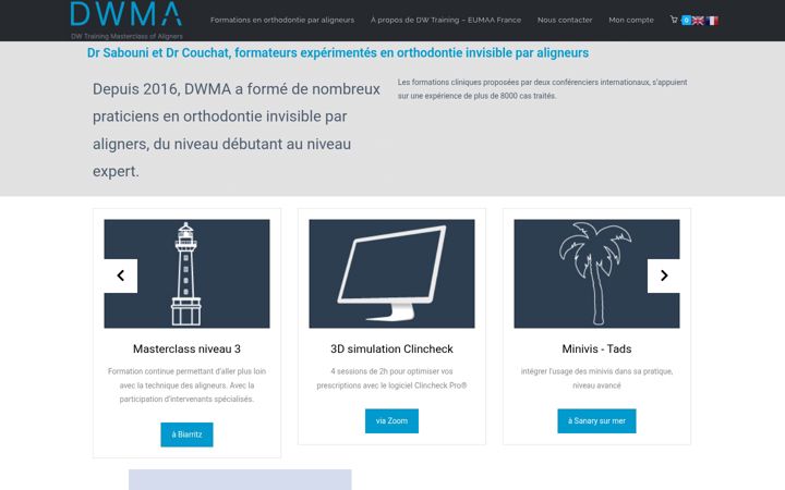 Screenshot van dwma.fr