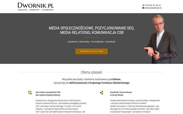 Captura de pantalla de dwornik.pl