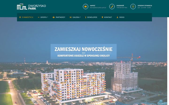 Captura de pantalla de dworzysko-park.pl