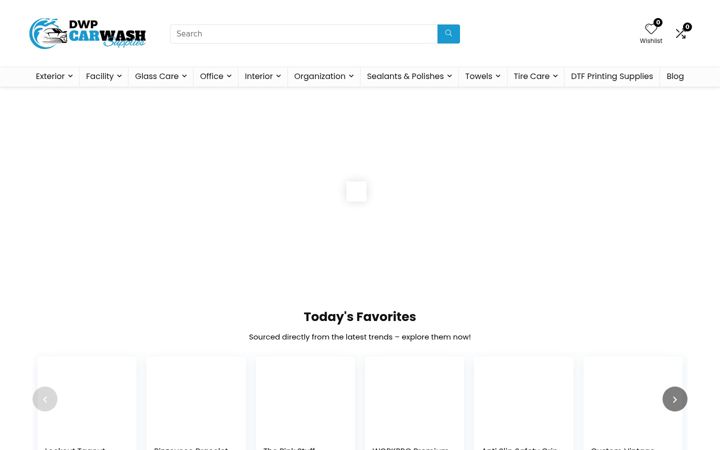 Screenshot of dwpcarwashsupplies.com