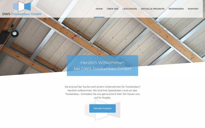 Screenshot of dws-trockenbau.de