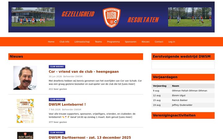 Screenshot di dwsm.nl