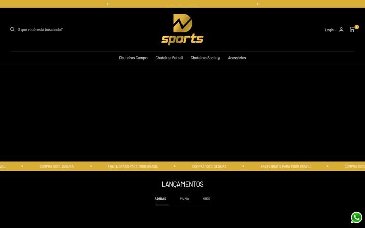 Screenshot ta' dwsportss.com.br