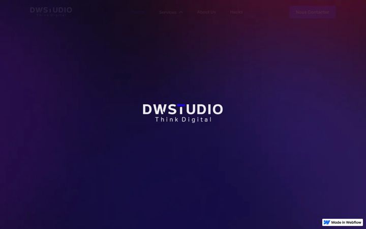 Capture d'écran de dwstudio.webflow.io