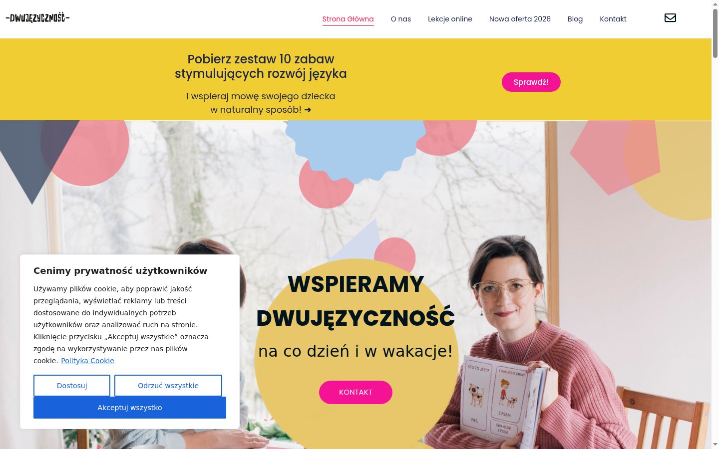 Snímka obrazovky banera súhlasu zobrazeného pred akoukoľvek interakciou