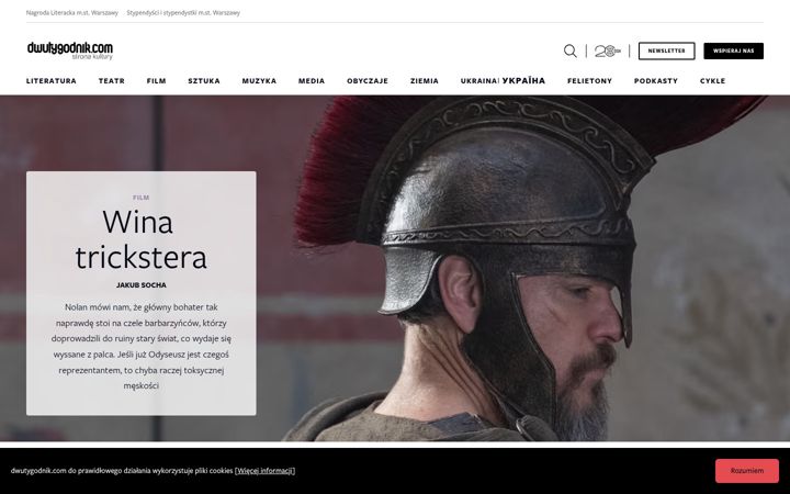 Екранна снимка на dwutygodnik.com