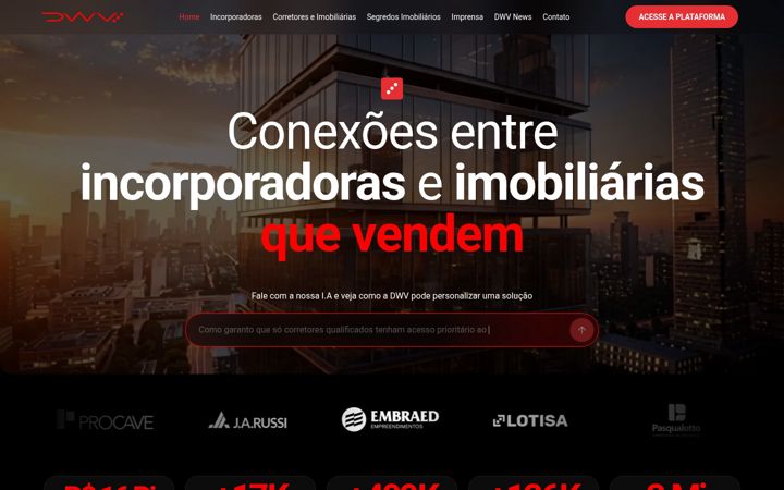 Screenshot ta' dwvapp.com.br