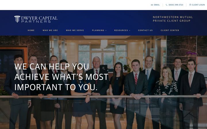Screenshot of dwyercapitalpartners.nm.com