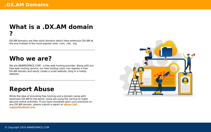 Screenshot of dx.am
