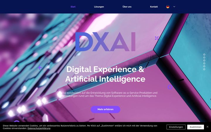 Screenshot of dxai.de