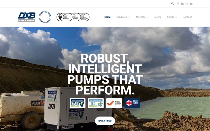 Screenshot of dxbpumppower.com