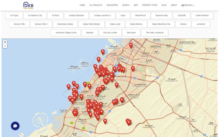 Screenshot of dxbrealestatepro.com