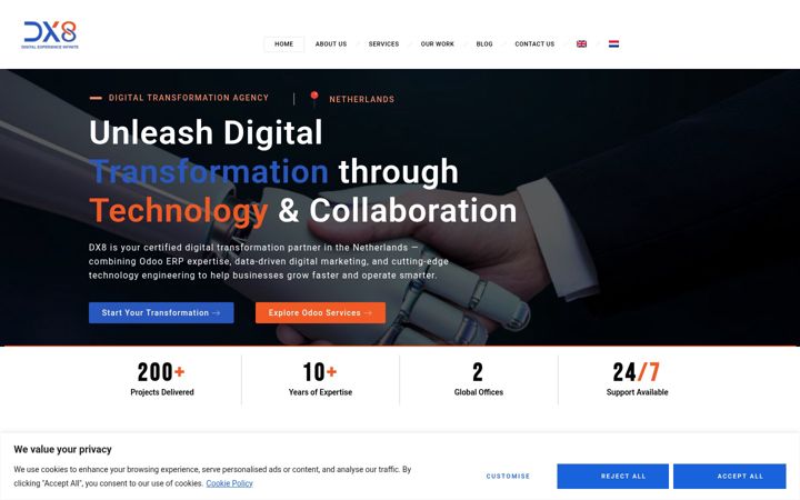 Screenshot of dxeight.com