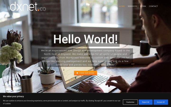 Screenshot of dxnetsolutions.com