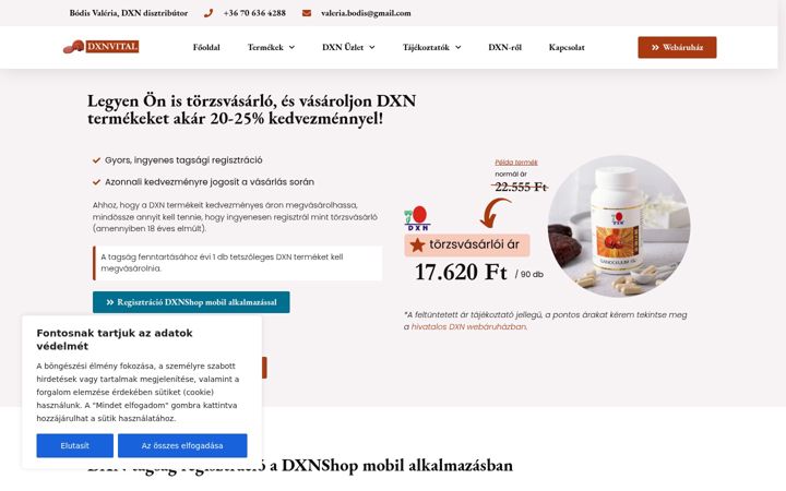 Skjermbilde av dxnvital.hu