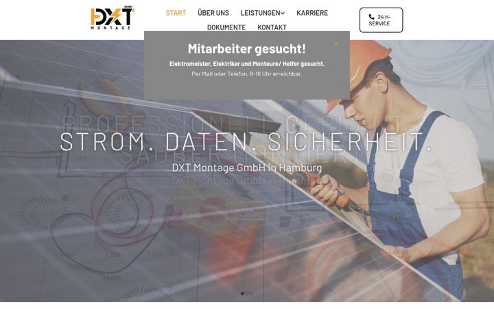 Screenshot of dxtmontage.de