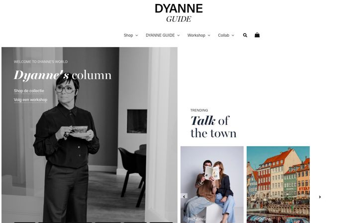 Екранна снимка на dyanne.nl