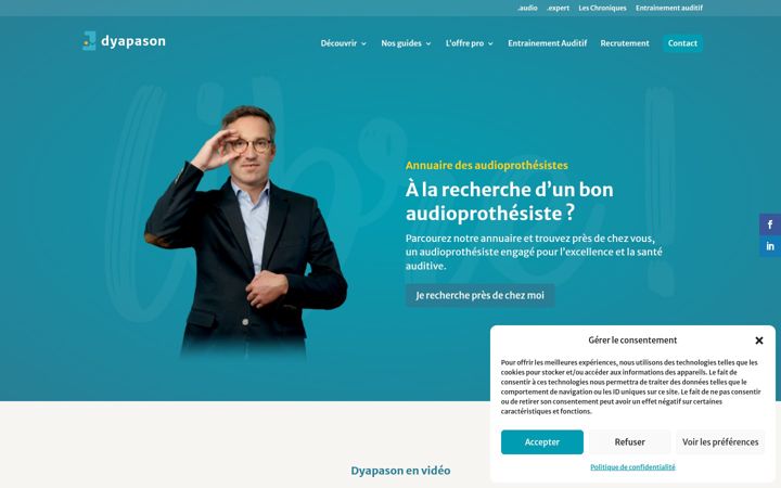 Screenshot of dyapason.fr