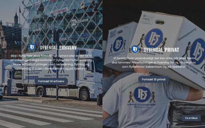 Képernyőkép: dybendalflytteforretning.dk