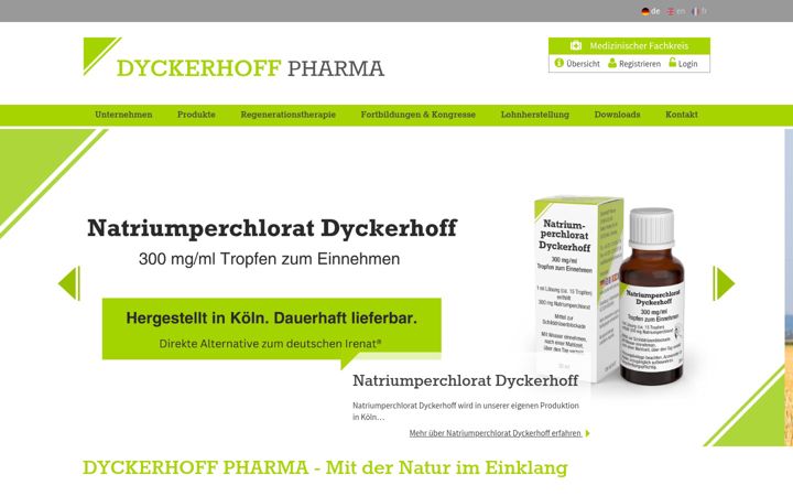 Screenshot ta' dyckerhoff-pharma.de