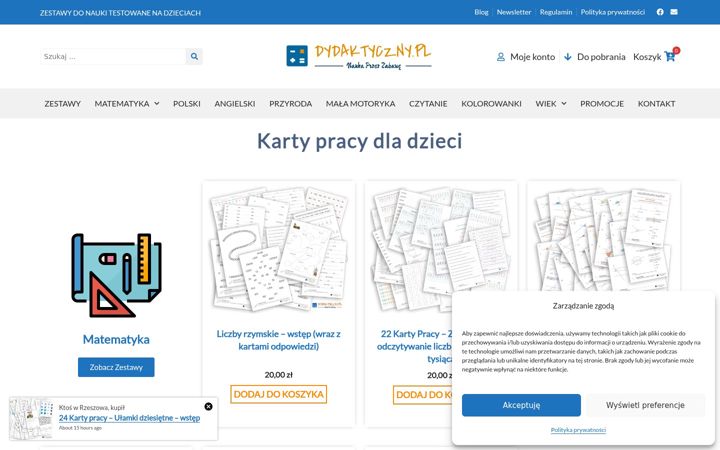 Screenshot of dydaktyczny.pl