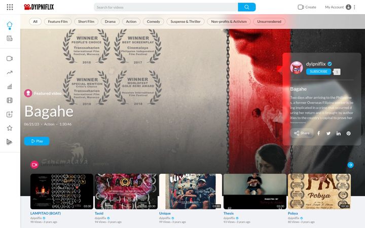 Screenshot of dyipniflix.com