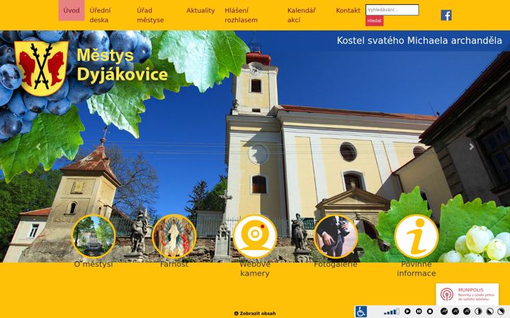 Screenshot di dyjakovice.cz