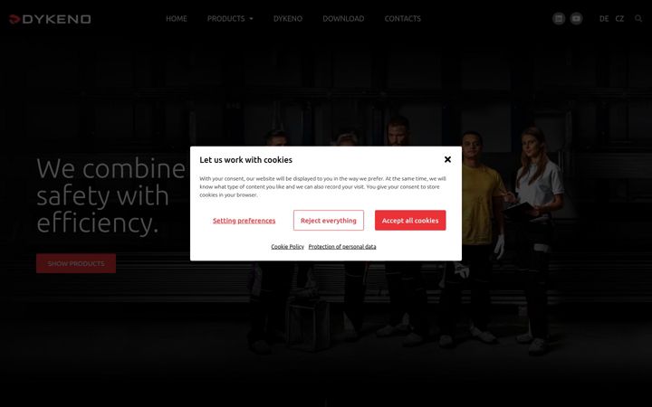 Screenshot of dykeno.com