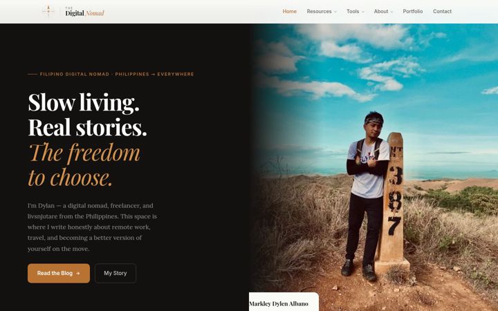 Screenshot of dylanalbano.com