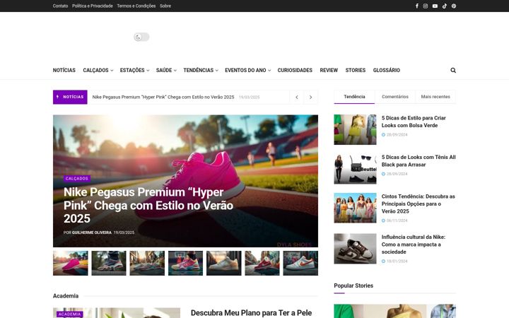 Screenshot ta' dylashoes.com.br