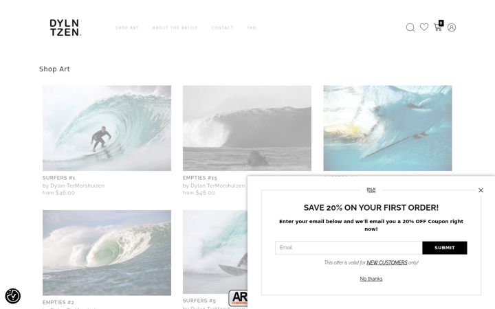 Screenshot of dylntzen.com